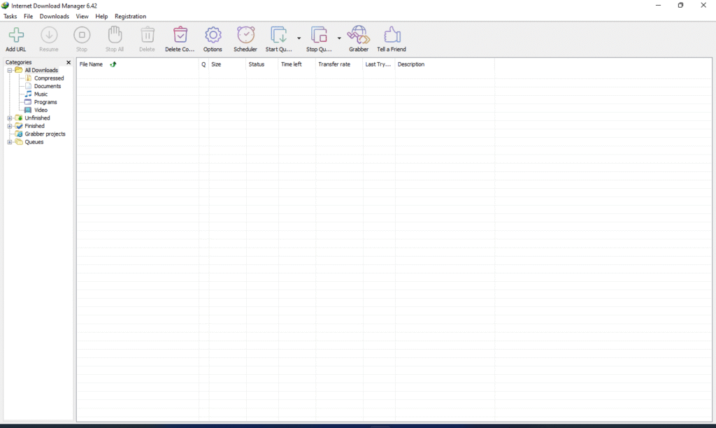 internet download manager windows screenshot